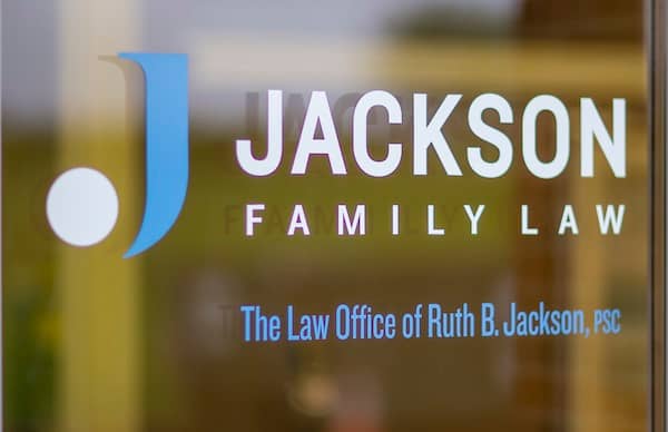 Jackson Family Law Logo on Entrance Door